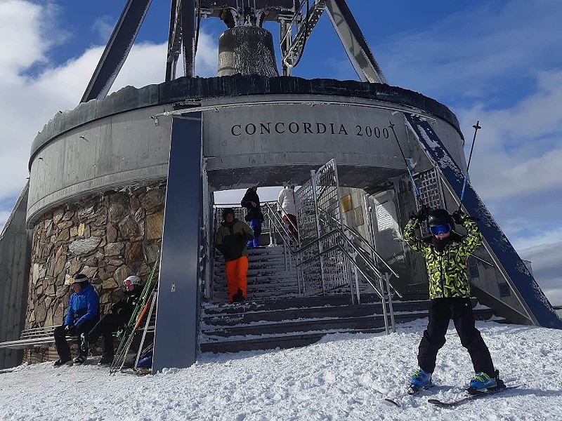 Skigebied Kronplatz gaat tot wel meer dan 2000 meter hoogte....