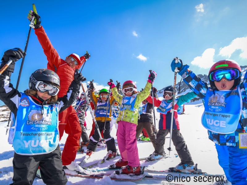 Skiklasje op de Franse piste