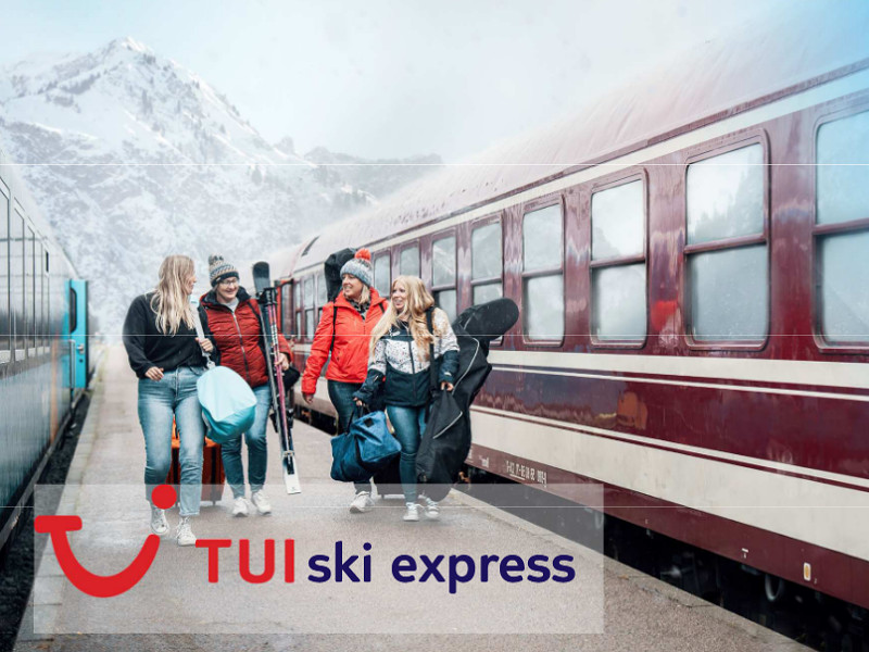 Sympton kleuring Zenuwinzinking Op wintersport met de trein met kinderen