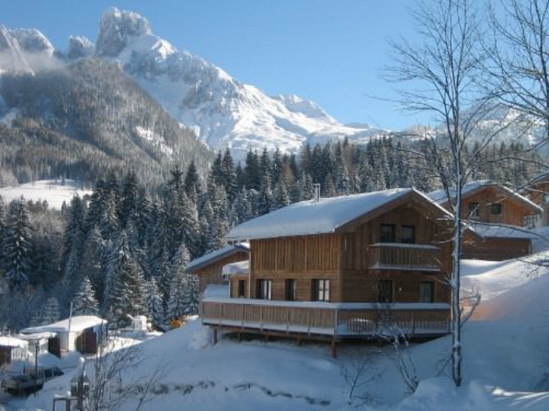 alpendorf dachstein huisjes met uitzicht